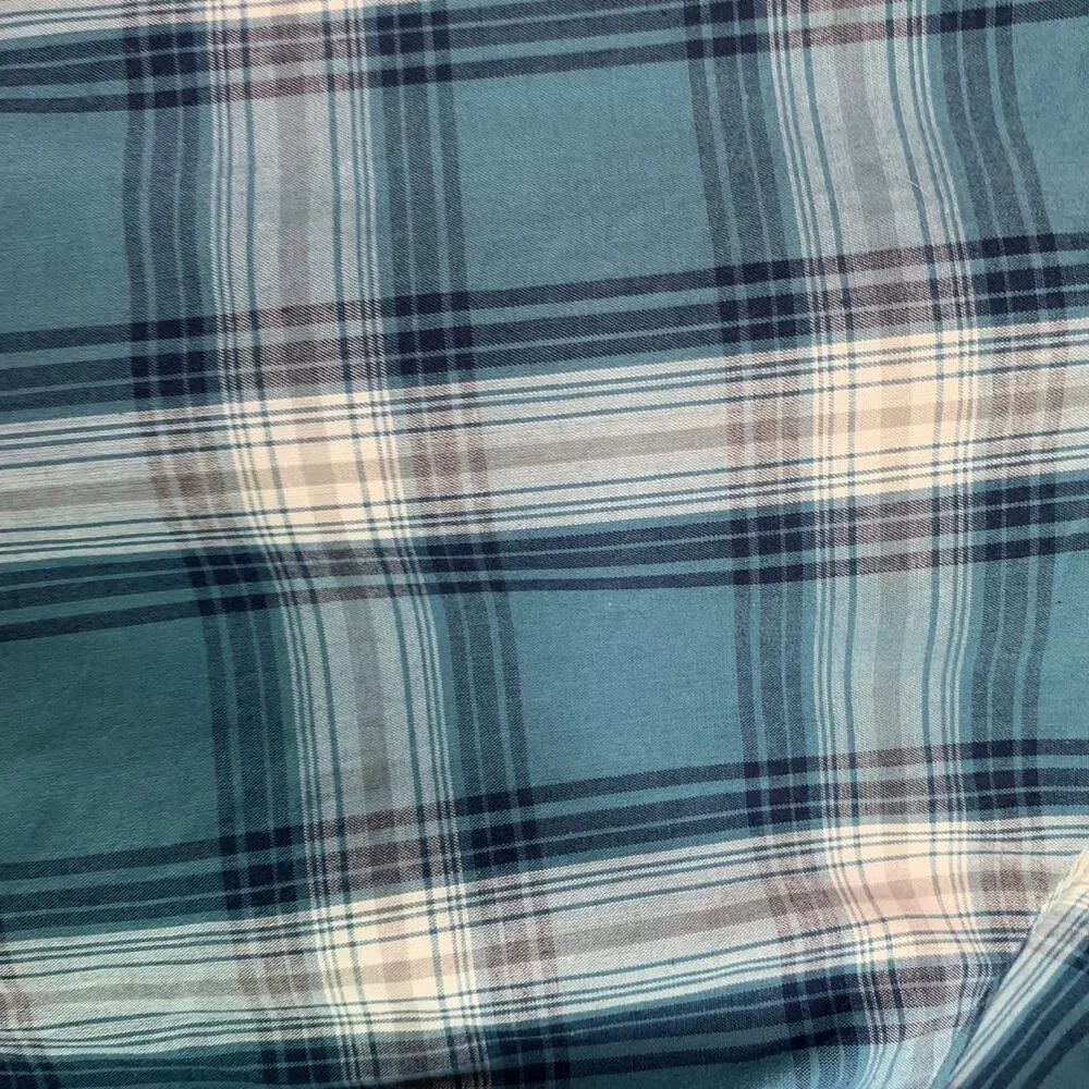 Field & Stream Mens 2XL Blue Plaid Fishing Snap Sides Shirt Button Up Short Slv - Picture 8 of 11